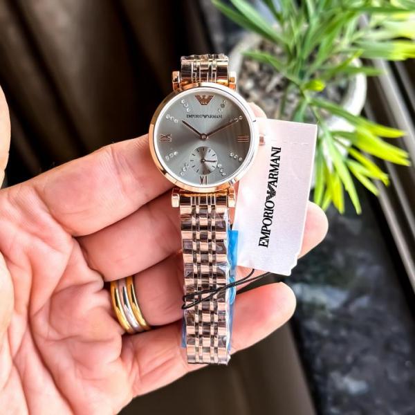 Emporio arma_i classic  lady 377  rose Grey diamond