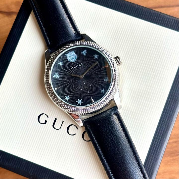 GUCC_I MENS LEATHER WATCH