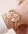 Guccci Women Rosegold Diamond