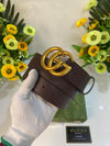 GUCC_I GG GOLD BROWN MEN BELT WID OG ACCESSORIES 241