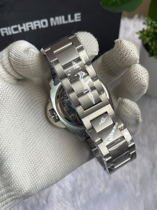 PANERAI LUMINOR MARINA METAL SILVER BLACK DIAL AT398