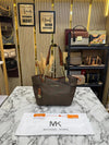 Michael_Kors Jet Set Tote Bag Large Logo Tote Bag With Dust Bag (Brown) (100825)