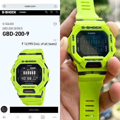 Casio G-Shock GBD Green F136
