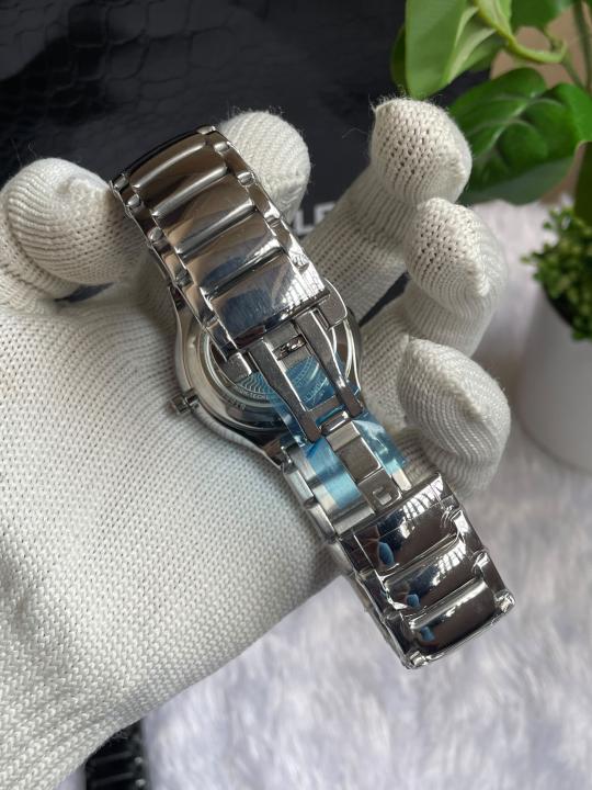 Rad0 Round Automatic Silver Black Dial AT445