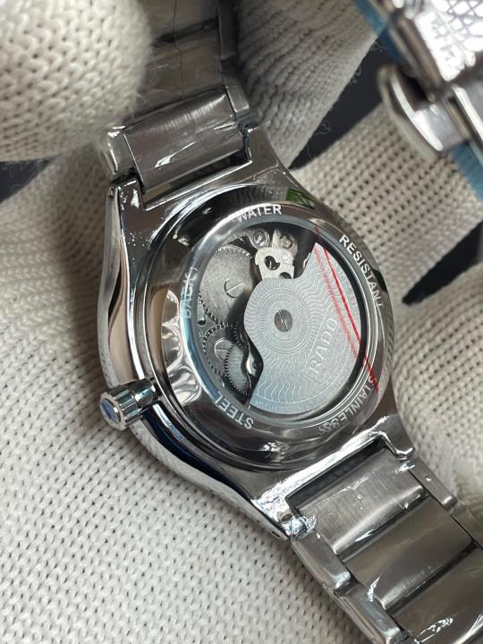 Rad0 Round Automatic Silver Black Dial AT445