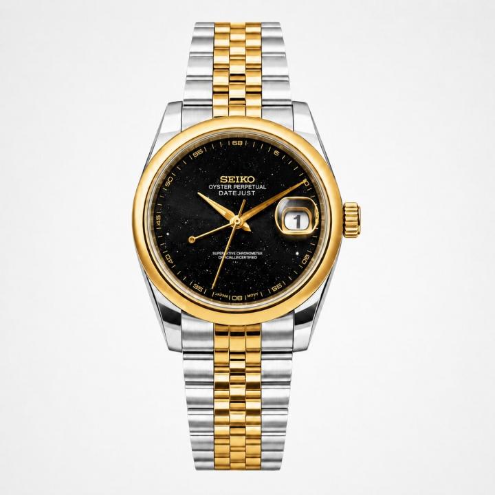 Seiko Oyster Perpetual Galaxy Twotone Gold