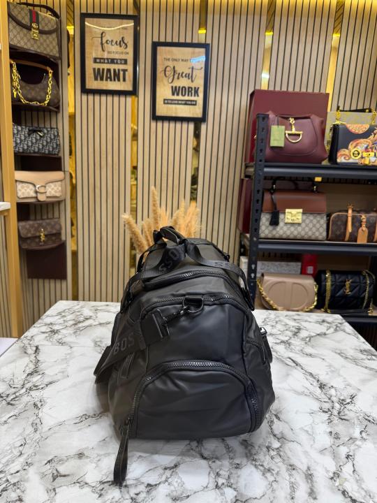 Hugo Bos_s Premium Weekender Travel Duffle Bag (Black) (BS16005)