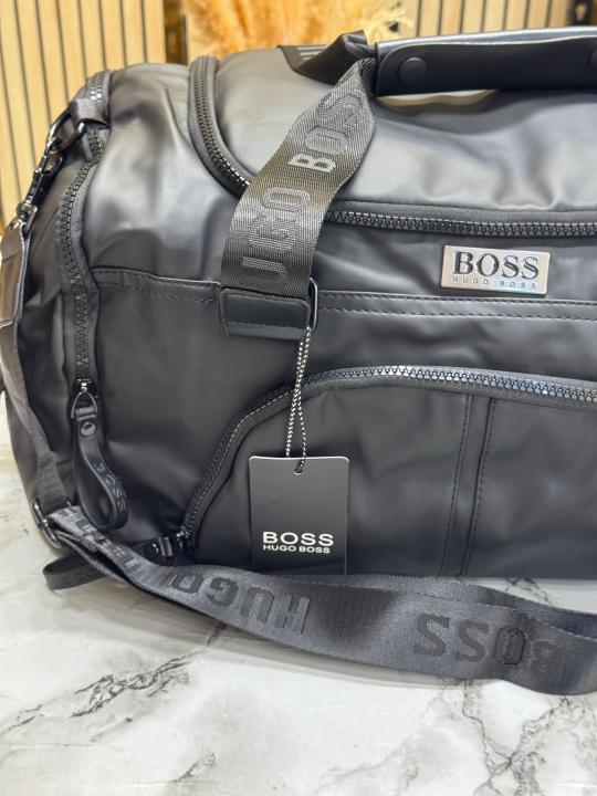 Hugo Bos_s Premium Weekender Travel Duffle Bag (Black) (BS16005)