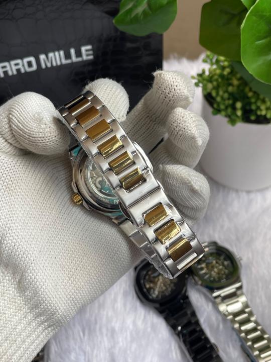 Pate K Philippe Automatic Gold Two Tone Black Dial AT446