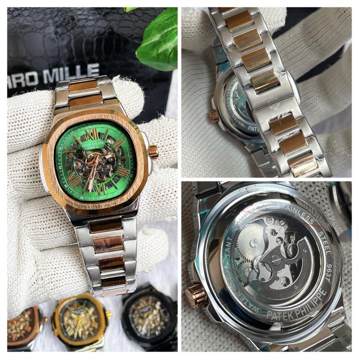 Pate K Philippe Automatic Copper Two Tone Green Dial AT446