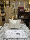 Coac_h North Leather Tote Bag Premium Quality With Dust Bag (White)