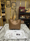 Coac_h North Leather Tote Bag Premium Quality With Dust Bag (Khaki)