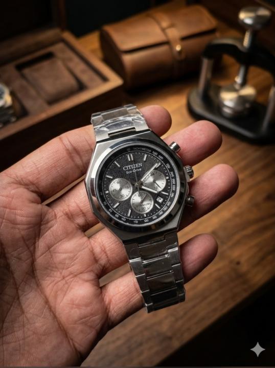 CITIZE N ECODRIVE ZENSHIN SILVER BLACK 435