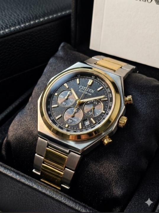 CITIZE N ECODRIVE ZENSHIN TWO TONE BLACK 433
