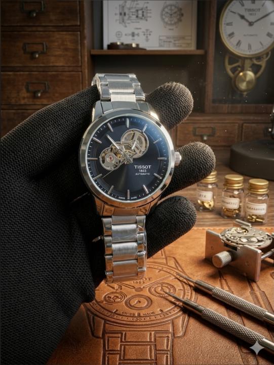 TISSO T AUTOMATIC POWERMATIC SILVER BLACK 446