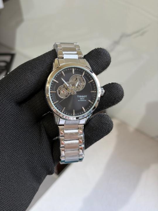 TISSO T AUTOMATIC POWERMATIC SILVER BLACK 446