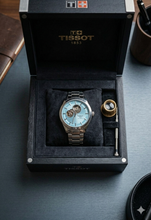 TISSO T AUTOMATIC POWERMATIC SILVER TIFFANY 445
