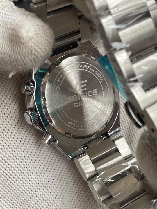 Casio Edifice 640D Silver Green Dial AT443