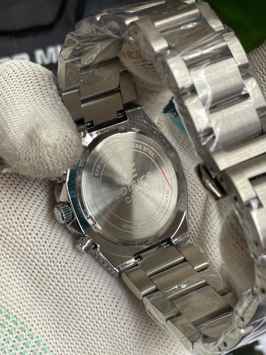 Casio Edifice 640D Silver Ice Blue Dial AT443