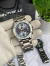 Casio Edifice 640D Silver Ice Blue Dial AT443