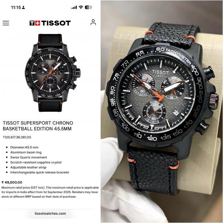 Tissoo_t SUPERSPORT CHRONO BASKETBALL EDITION 45.5MM