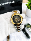 Pate K Philippe Automatic Gold Two Tone Black Dial AT446