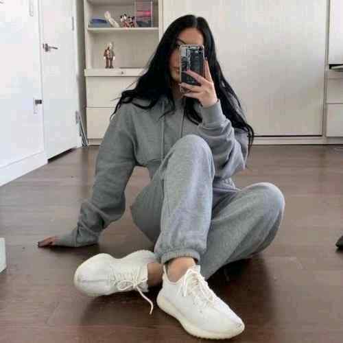 adidass Yeezy 350 Oreo white semi ua with full kit for her
