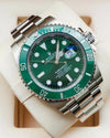 ROLE X SUBMARINER SILVER GREEN  AUTOMATIC HEAVY 471