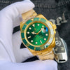 ROLE X SUBMARINER GOLD GREEN AUTOMATIC HEAVY 476