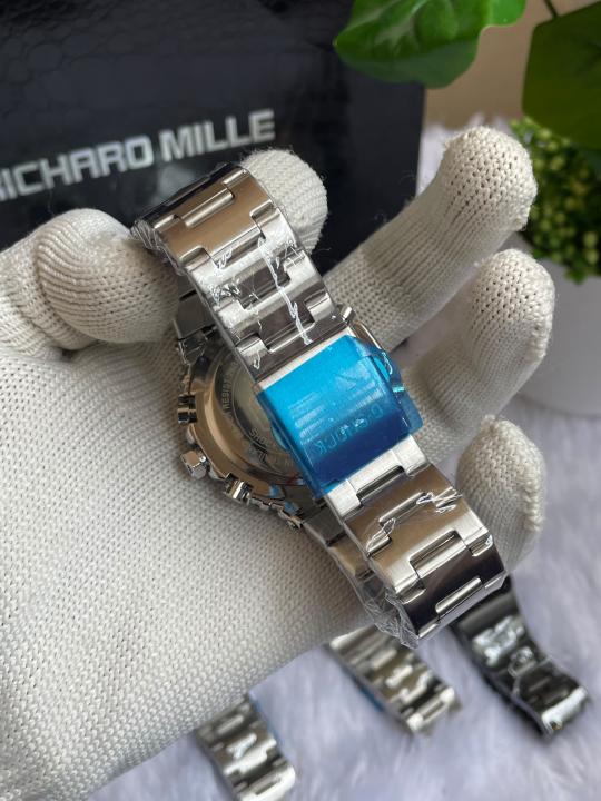 Casio G-Shock 2100 Chronograph Silver Blue Dial AT442