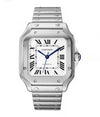Cartier Santos Silver White 35mm