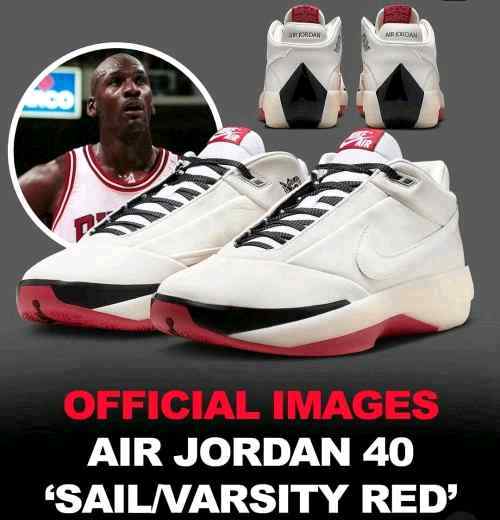 Nikee Air Jordan 40 Chicago Sail Varsity Red