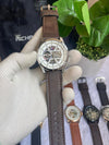 Tommyy  Hilfiger Automatic Leather Belt Brown White Dial AT143