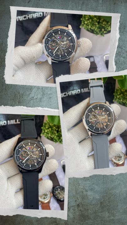 Tommyy  Hilfiger Automatic Leather Brown Black AT143