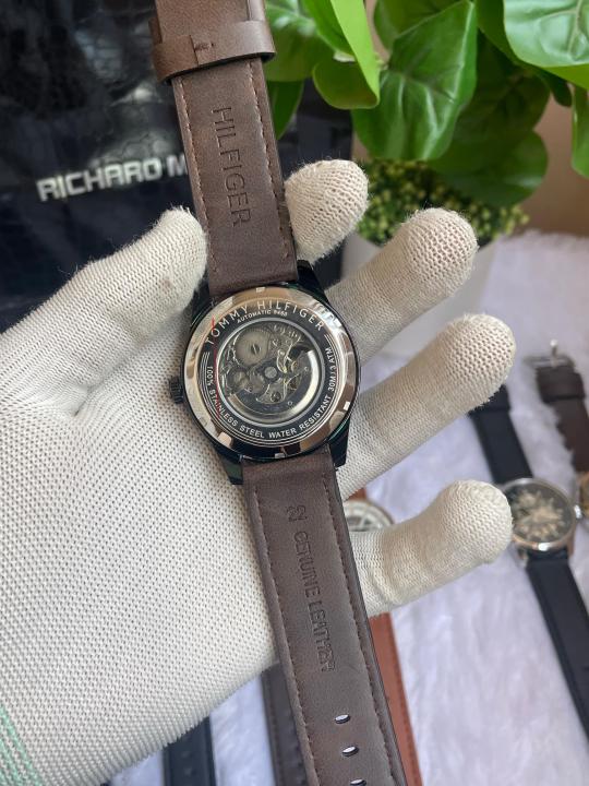Tommyy  Hilfiger Automatic Leather Brown Black AT143
