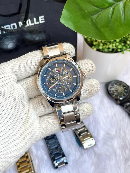 Tommyy  Hilfiger Automatic Silver Blue Dial AT149