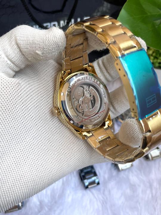 Tommyy  Hilfiger Automatic Gold Black Dial AT150