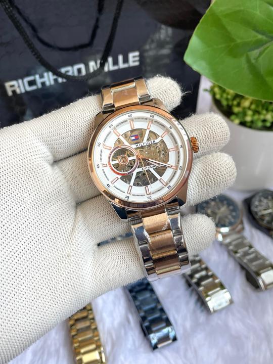Tommyy  Hilfiger Automatic Two Tone White Dial AT146