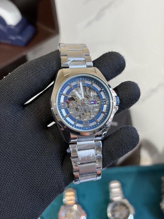 TOMM Y HILFIGER AUTOMATIC WATCH SIL BLUE 501