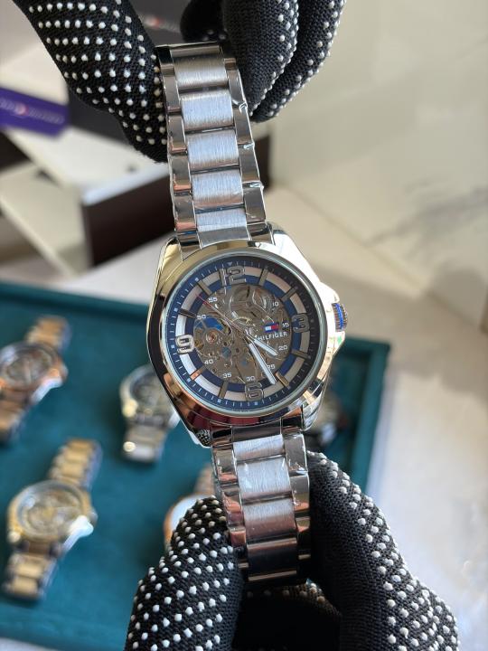 TOMM Y HILFIGER AUTOMATIC WATCH SIL BLUE 501