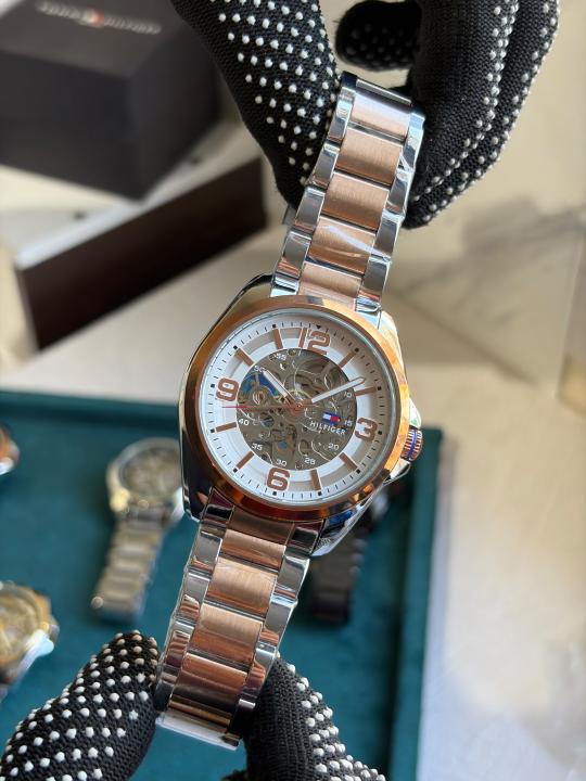 TOMM Y HILFIGER AUTOMATIC WATCH TT ROSE WHITE 503