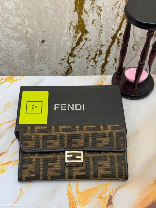 Fend_i Zucca Long Wallet With Box And Dust Bag