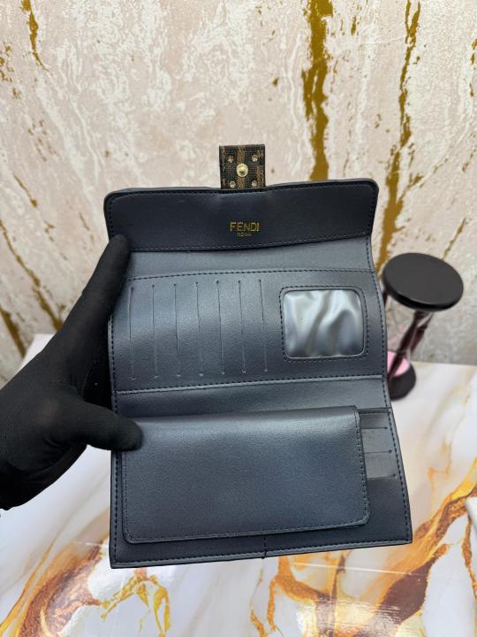 Fend_i Zucca Long Wallet With Box And Dust Bag