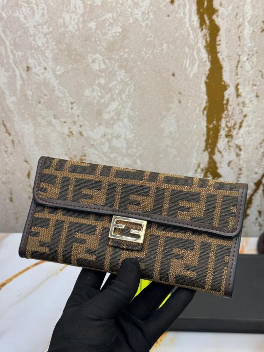 Fend_i Zucca Long Wallet With Box And Dust Bag