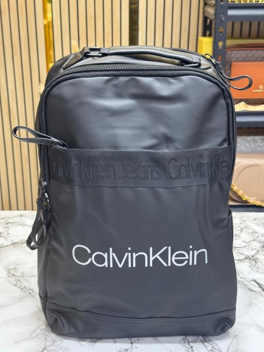 Calvin Klei_n Logo Backpack With Front Zip Pocket (C5001)
