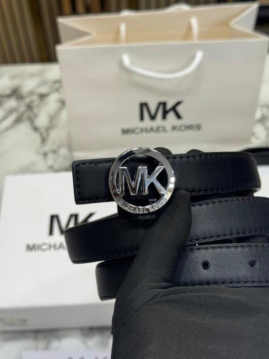 Michael Kor_s MK Logo Buckle Leather Belt With Box And Dust Bag Including Carry Bag (5-1-2)