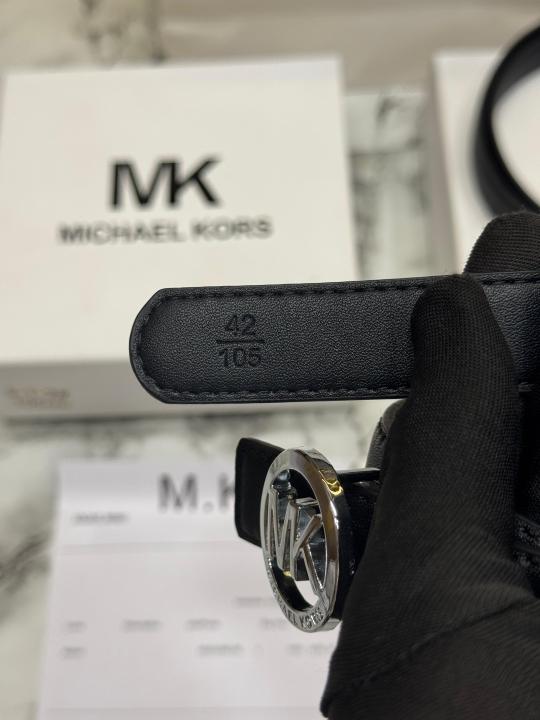 Michael Kor_s MK Logo Buckle Leather Belt With Box And Dust Bag Including Carry Bag (5-1-2)
