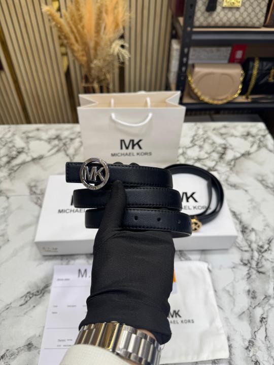 Michael Kor_s MK Logo Buckle Leather Belt With Box And Dust Bag Including Carry Bag (5-1-2)