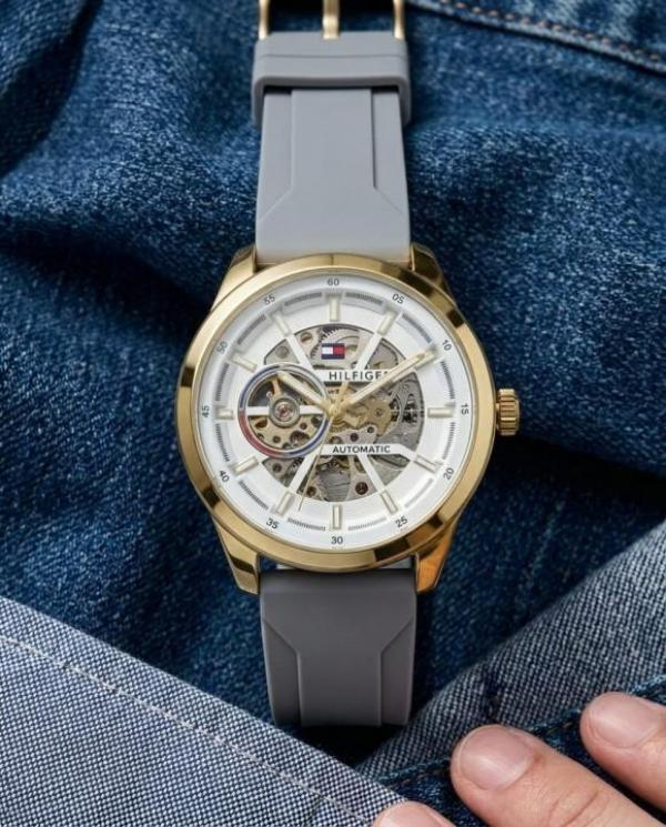TOMMY_HILFIGER AUTOMATIC SILICON WATCH