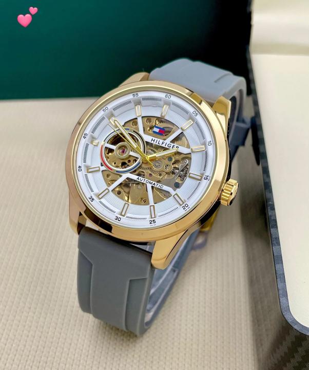 TOMMY_HILFIGER AUTOMATIC SILICON WATCH